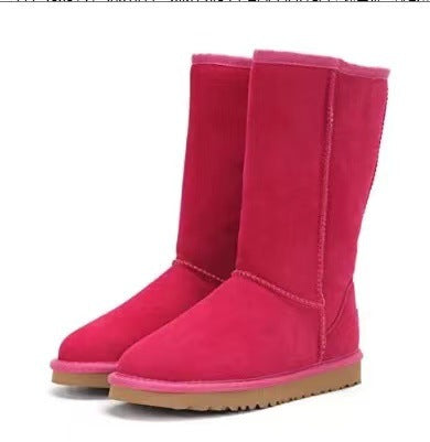 New Faux Sheepskin Knee-High Women's Boots