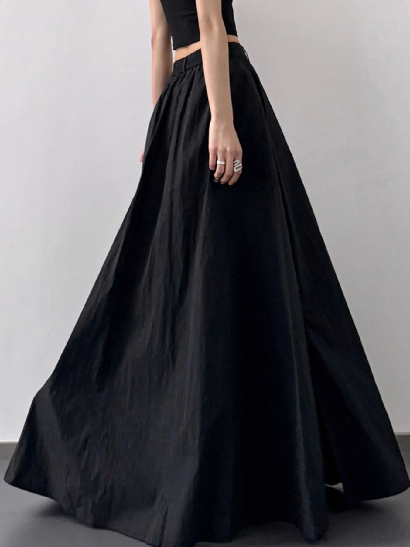 High Waist Slit Maxi Skirt - cas7m