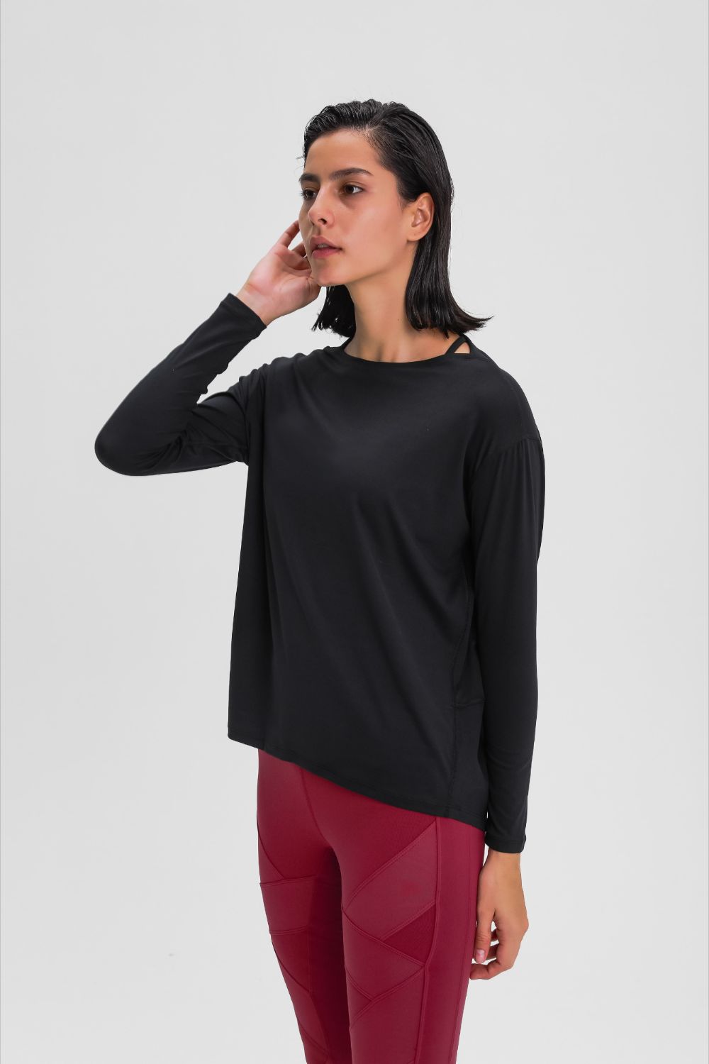 Millennia Loose Fit Active Top - cas7m