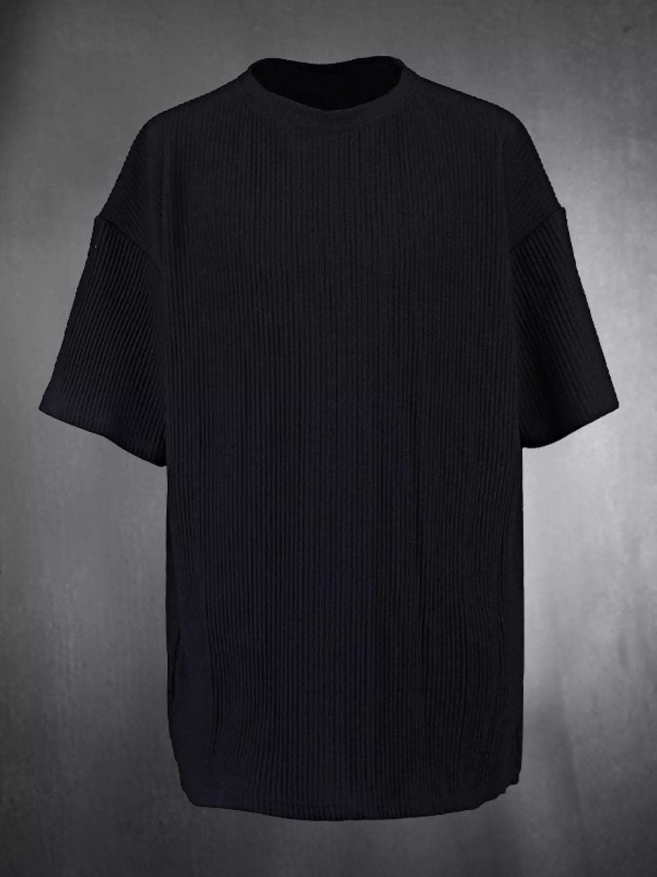 Men's Full Size Short Sleeve Top and Shorts Set Plus Size - cas7m