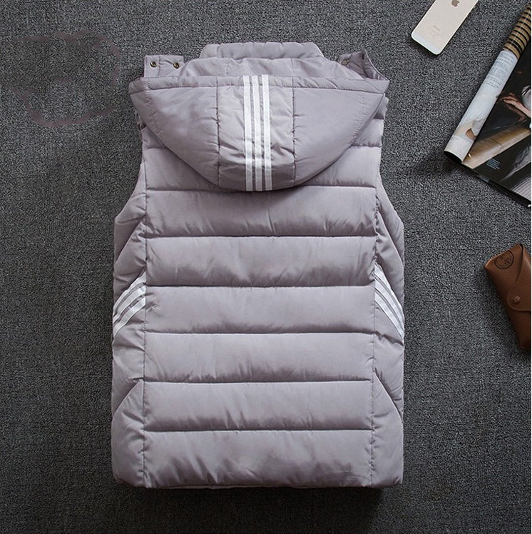 Men's plus size vest thick down cotton vest - cas7m