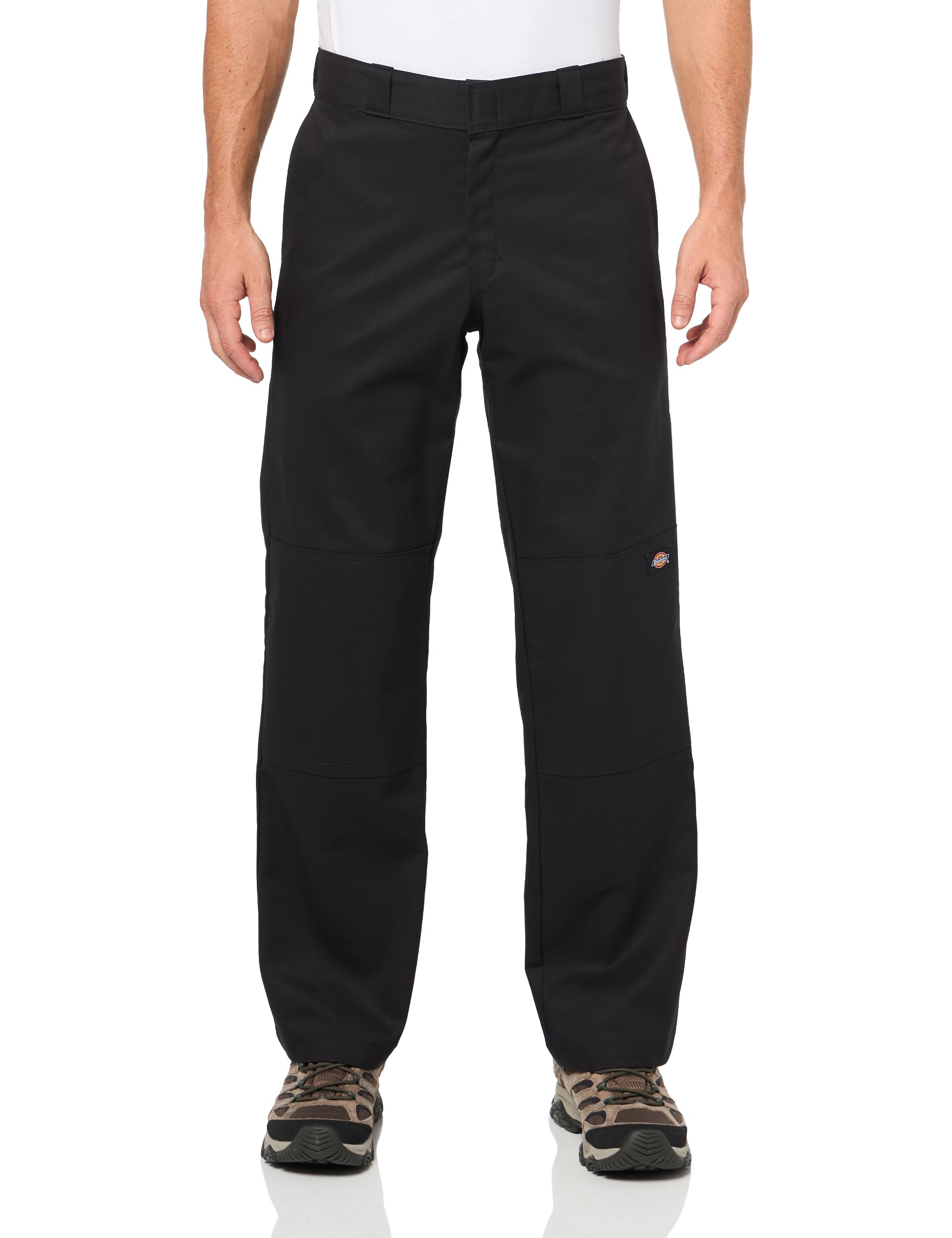 Dickies Mens Flex Regular Fit Double Knee Work Pants Black