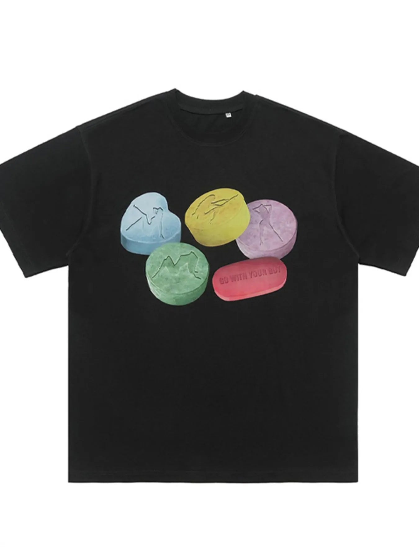 Men's Graphic Round Neck T-Shirt - cas7m