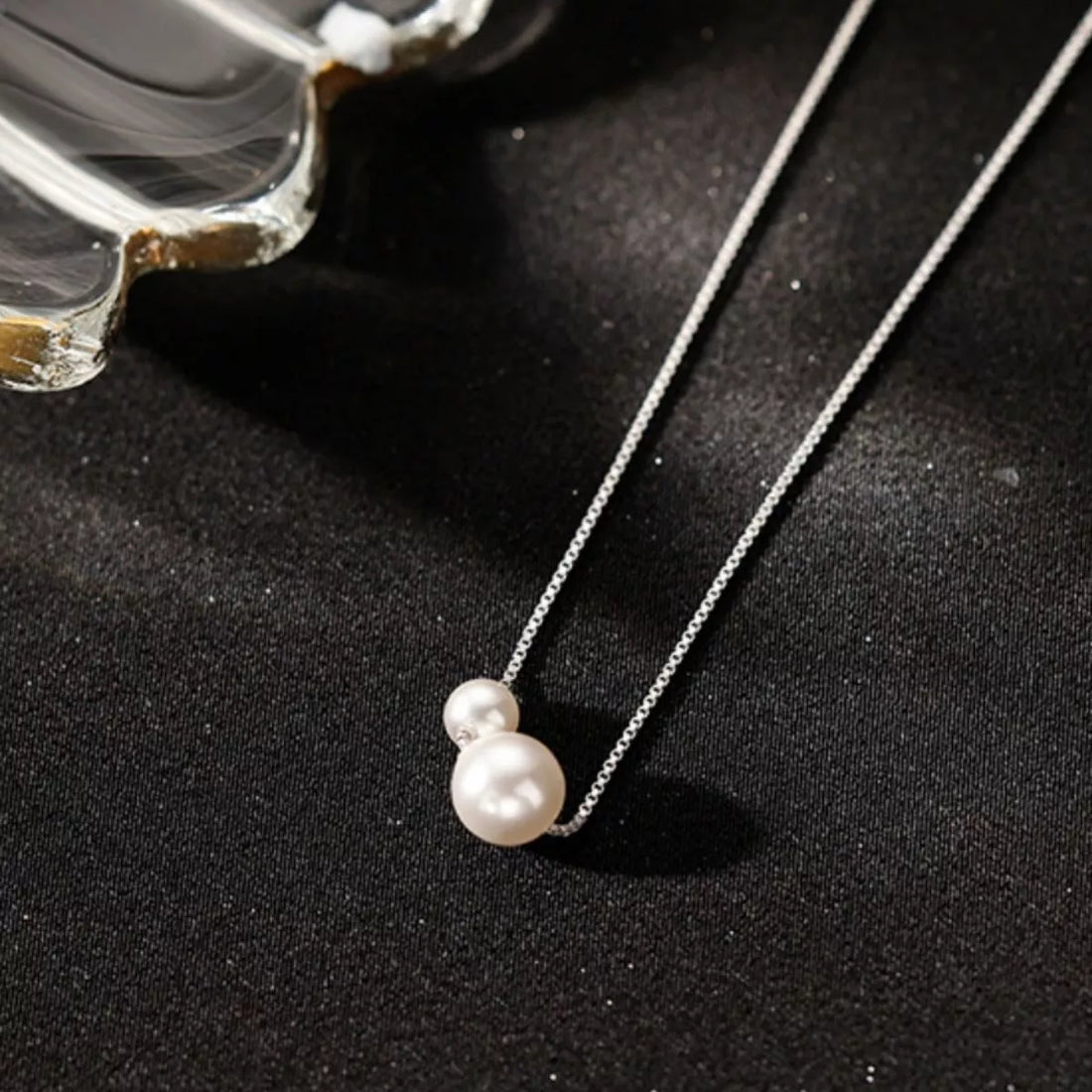 925 Sterling Silver Pearl Necklace - cas7m