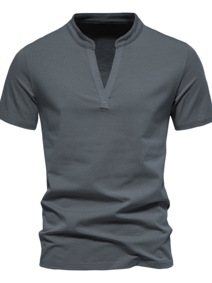 Men's Plus Size Casual Short Sleeve Slim Fit T-Shirt - cas7m