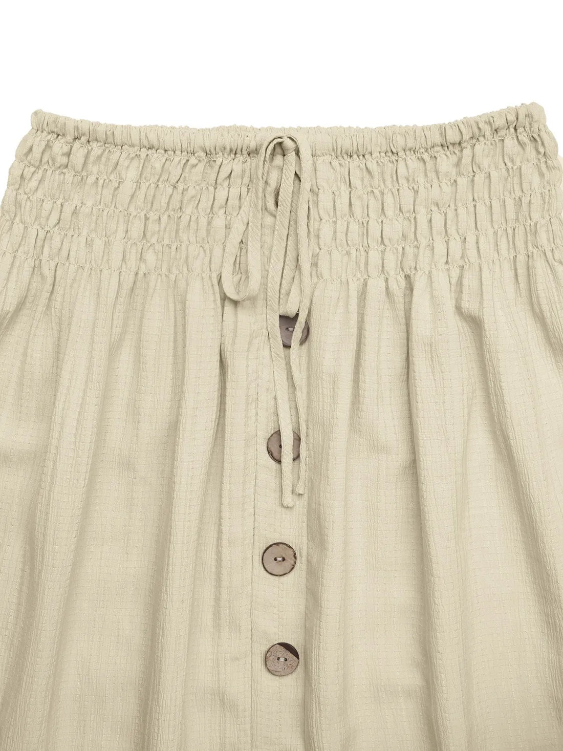 Ruffled Hem Slit Skirt - cas7m