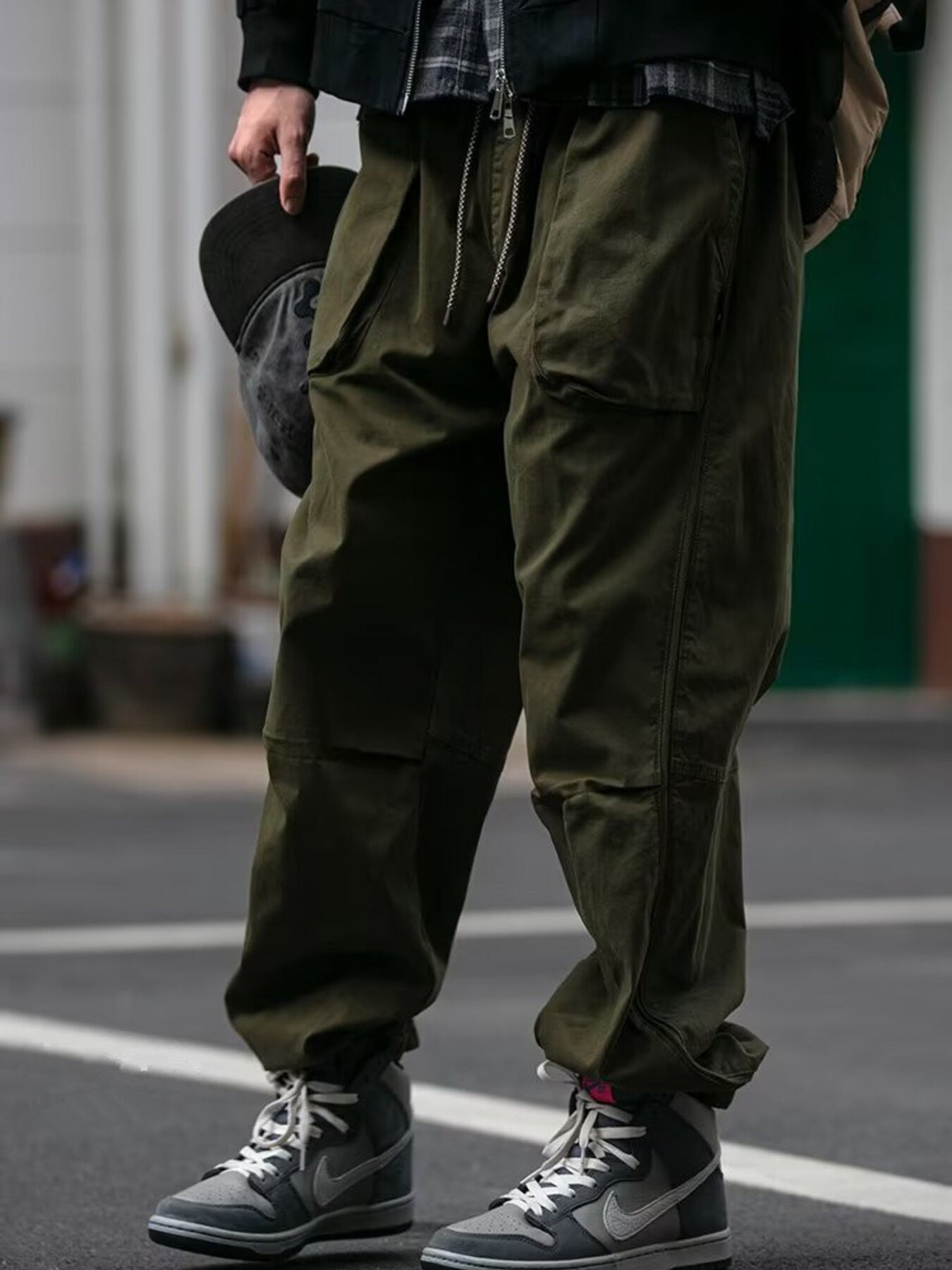 Men's Plus Size Relaxed Fit Cargo Pants - cas7m