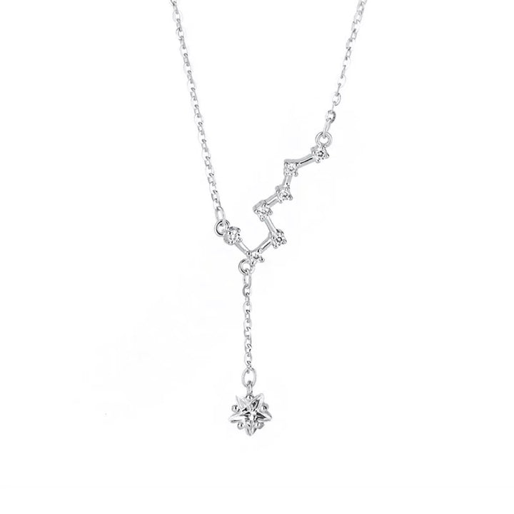 925 Sterling Silver Star Necklace - cas7m