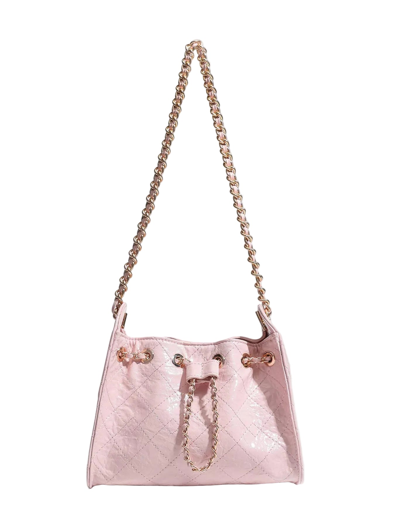 Quilted Chain Crossbody Bag - cas7m