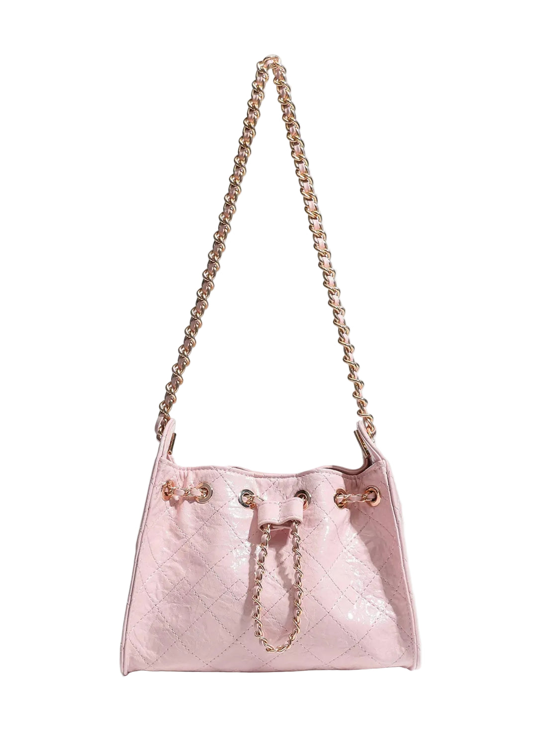 Quilted Chain Crossbody Bag - cas7m