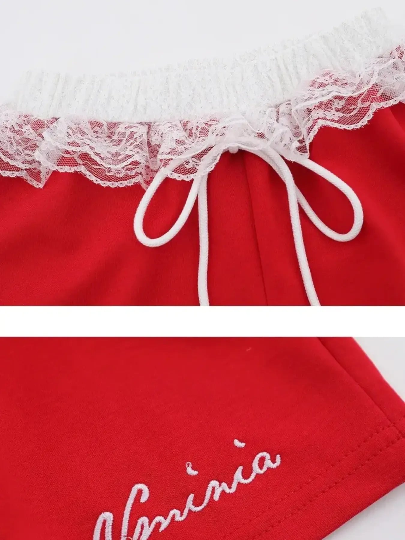 Lace Detail Shorts - cas7m