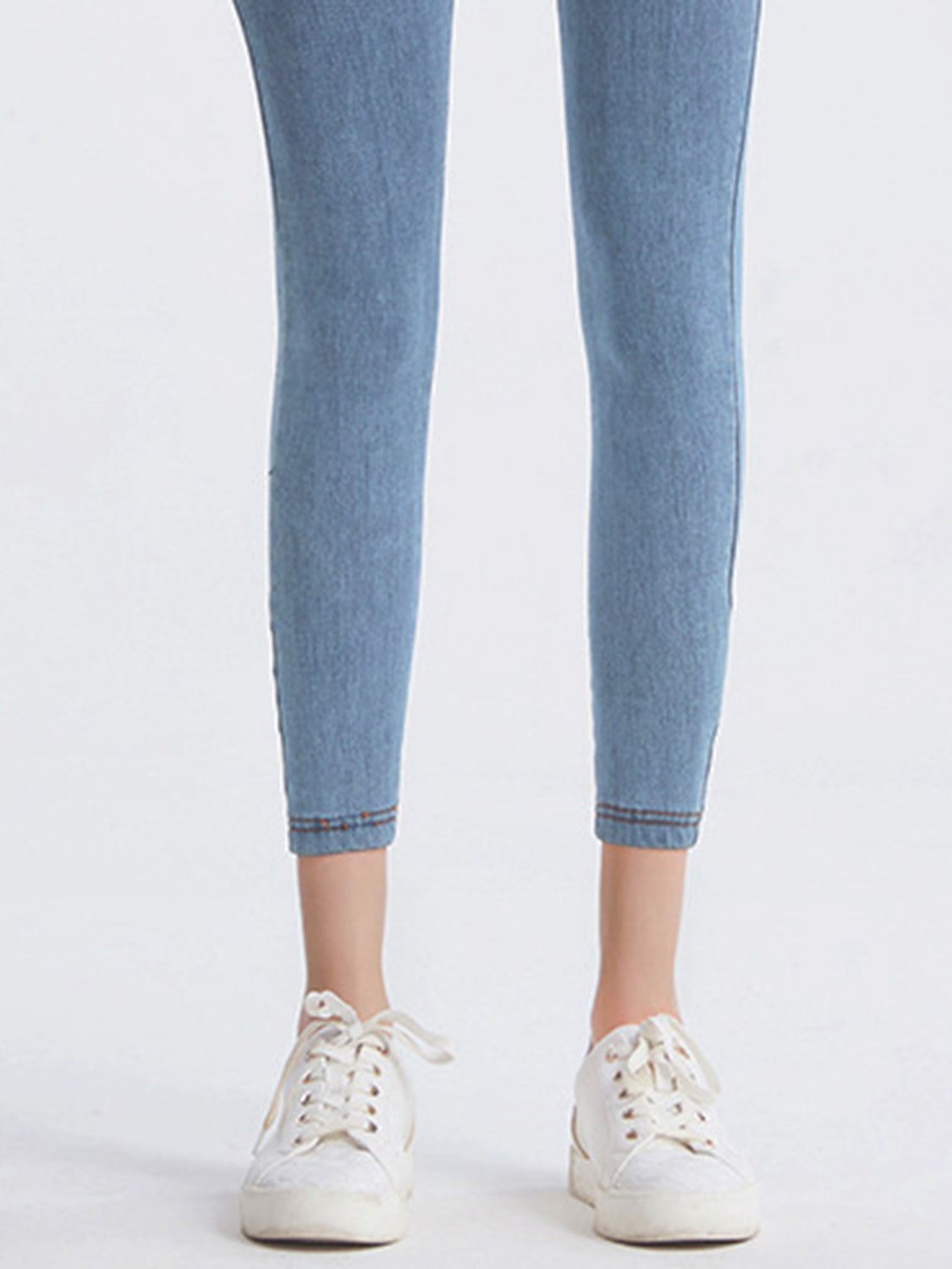 Wide Waistband Sports Leggings - cas7m
