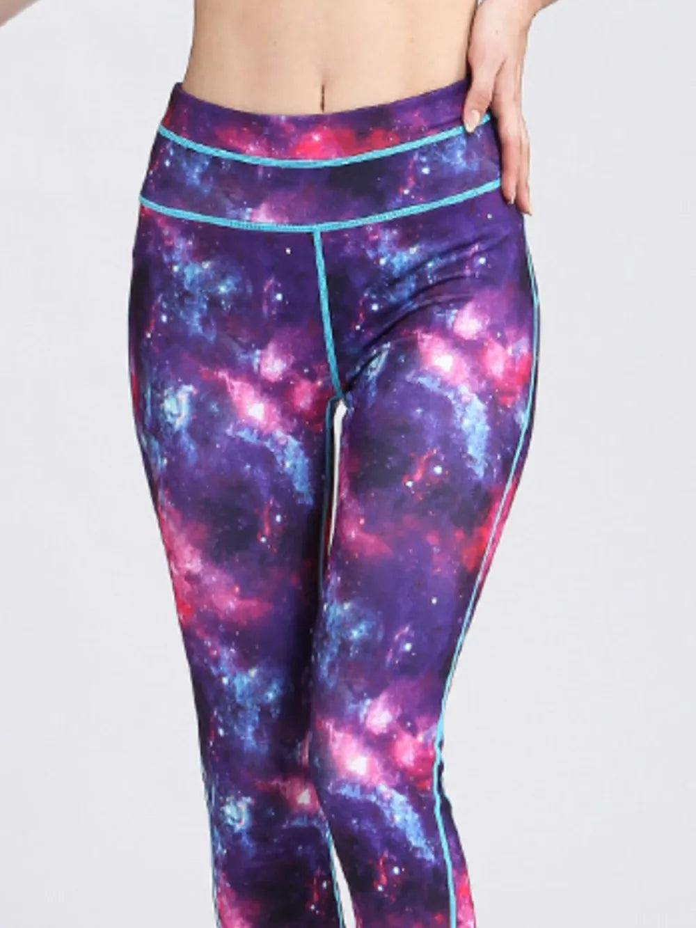 Ultra-Stretch Basic Yoga Pants - Polyester Spandex Blend - cas7m
