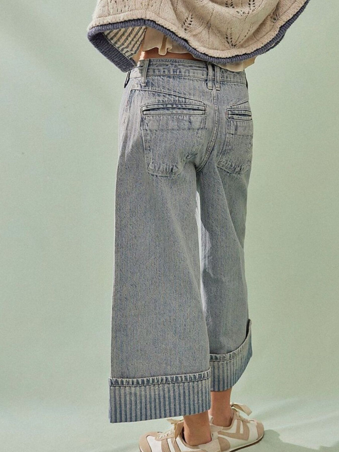 Wide-Leg Cropped Jeans - cas7m