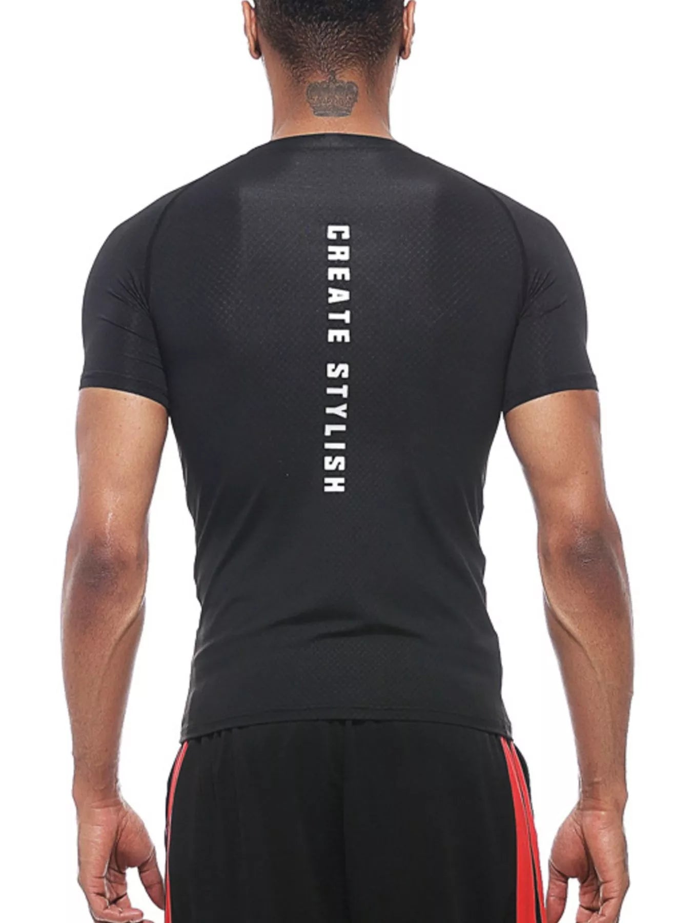 Men's Round Neck Active T-Shirt - cas7m