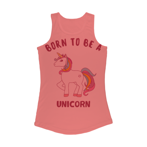 Born to be a unicorn Women Performance Tank Top - cas7m