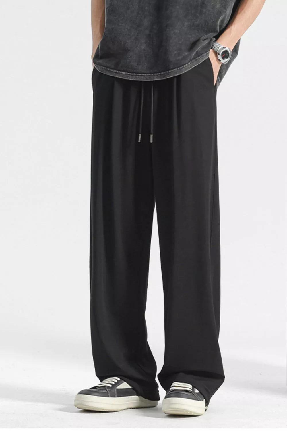 Men's Plus Size Casual Loose Fit Drawstring Sweatpants - cas7m