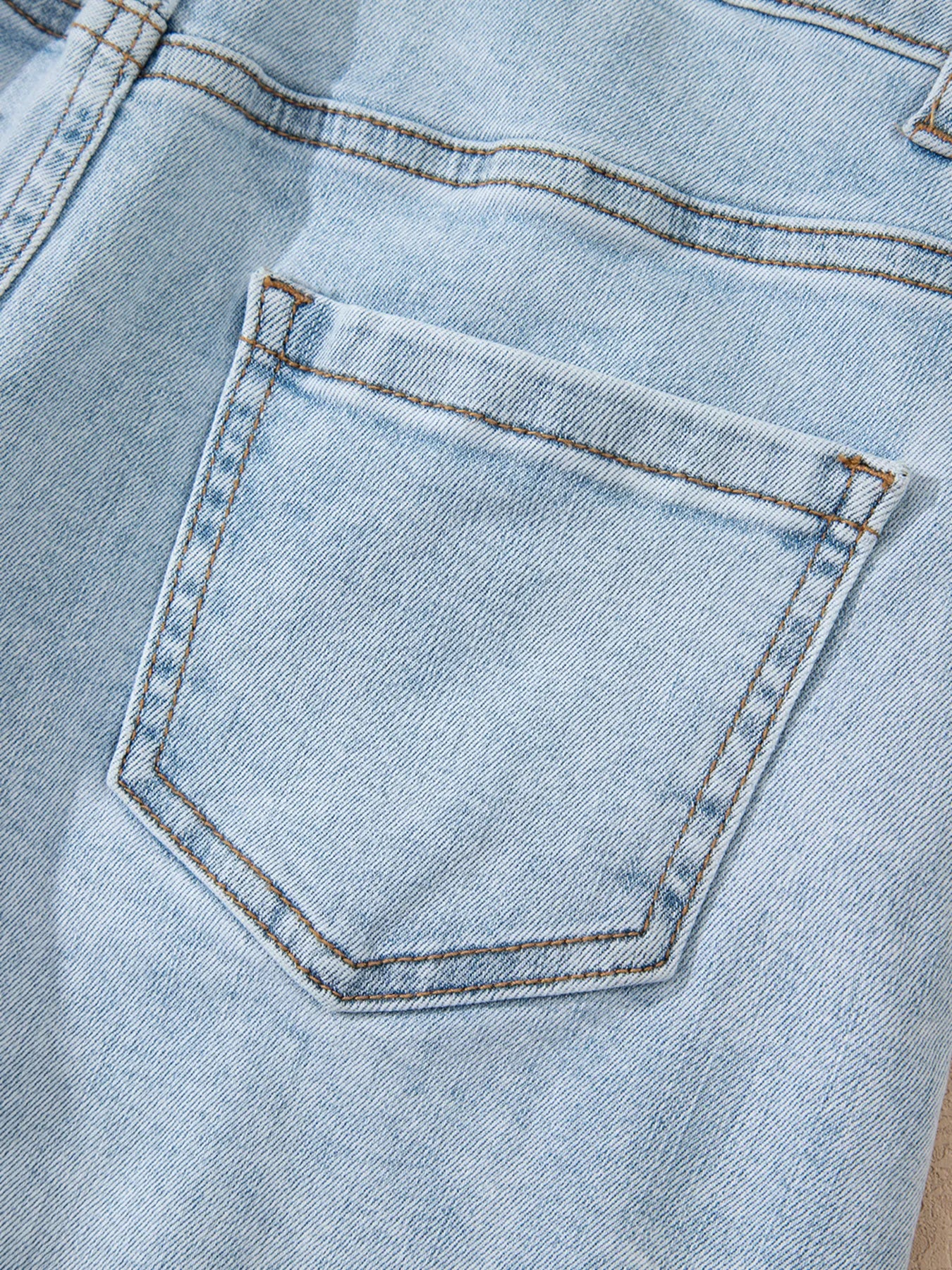 High Rise Distressed Raw Hem Denim Shorts - cas7m