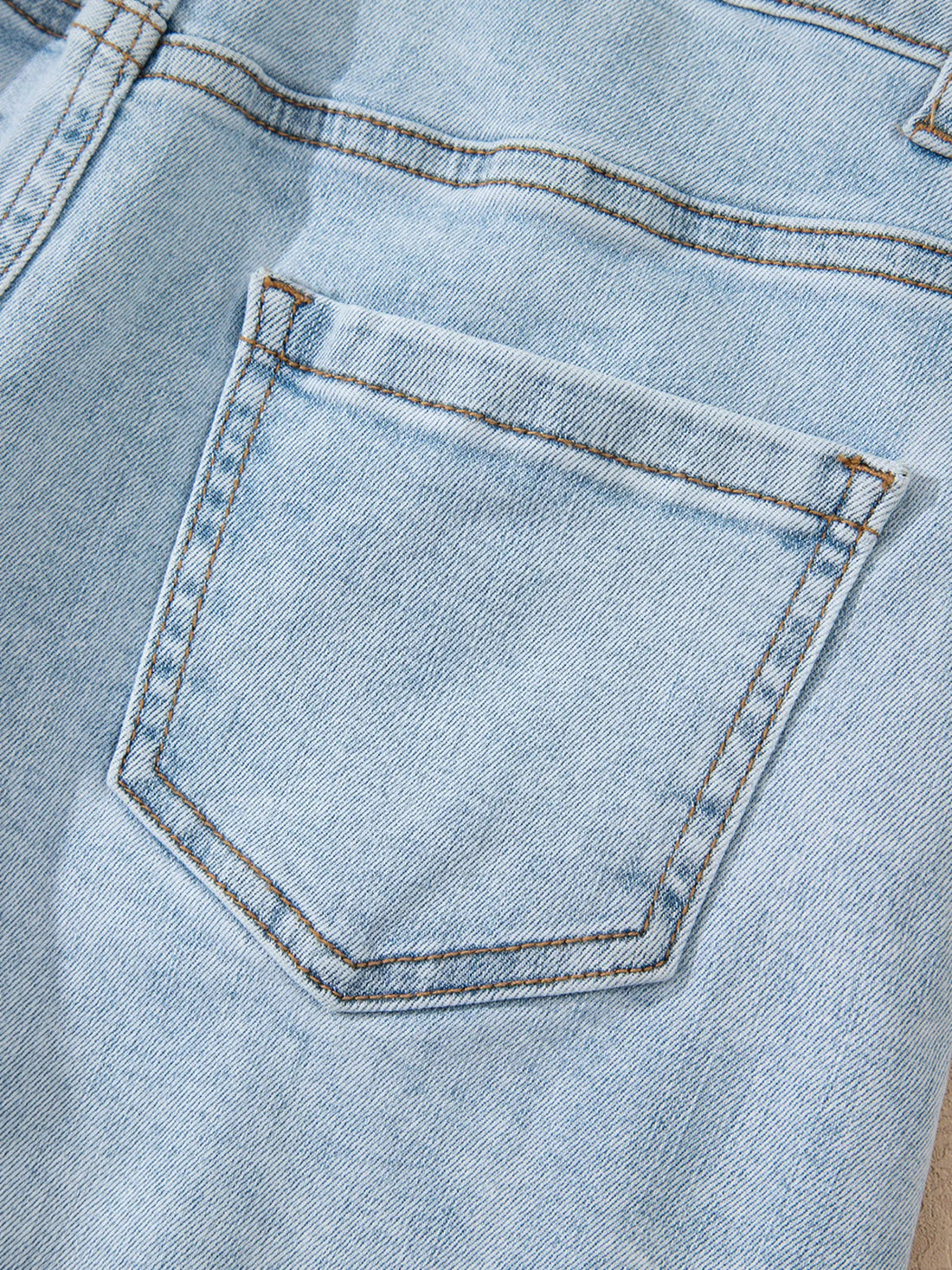 High Rise Distressed Raw Hem Denim Shorts - cas7m