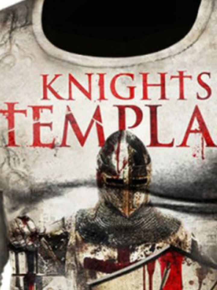 Men's Full Size Knights Templar Graphic Long Sleeve T-Shirt Plus Size - cas7m