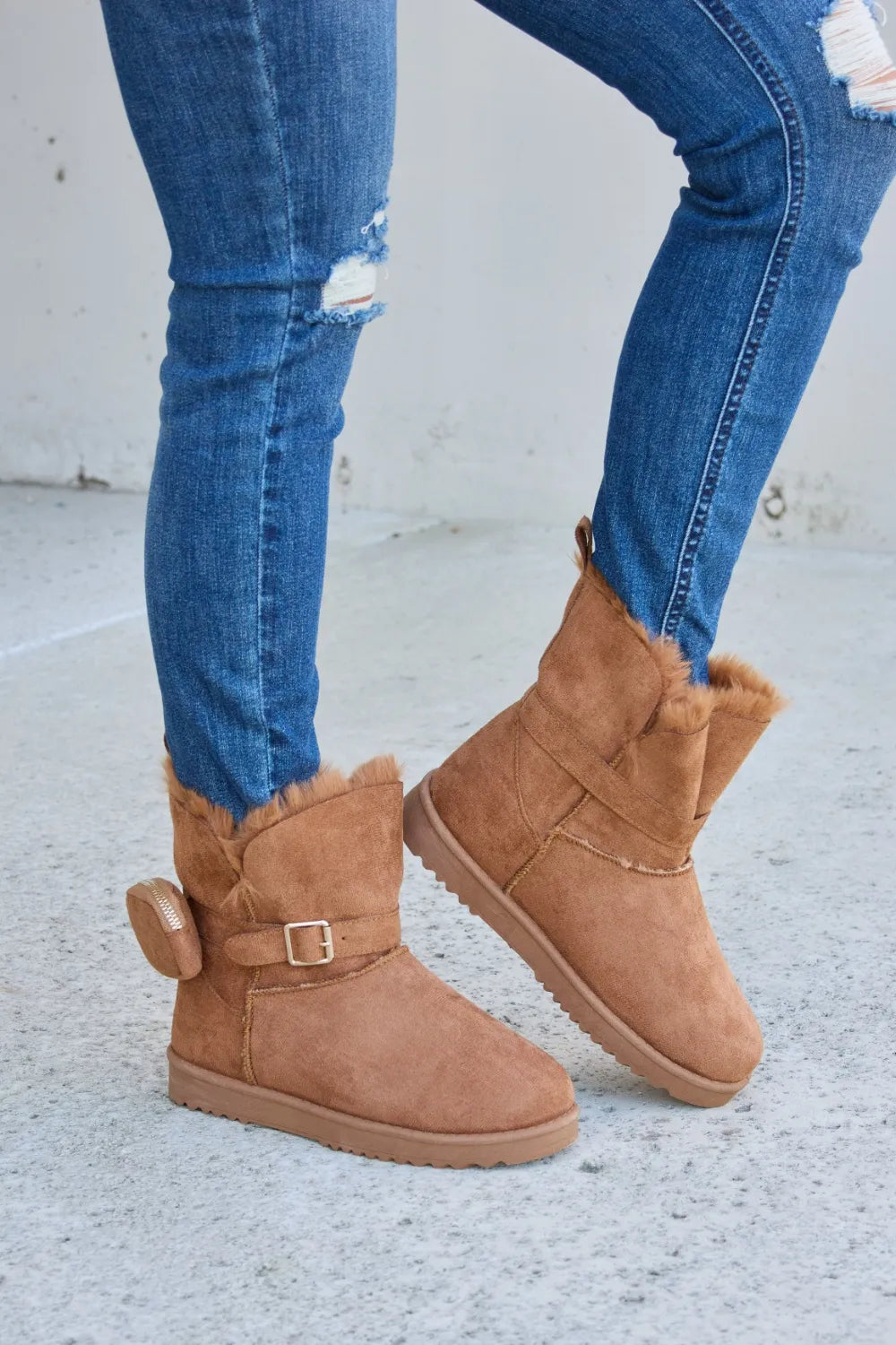 Forever Link Plush Thermal Flat Boots - cas7m