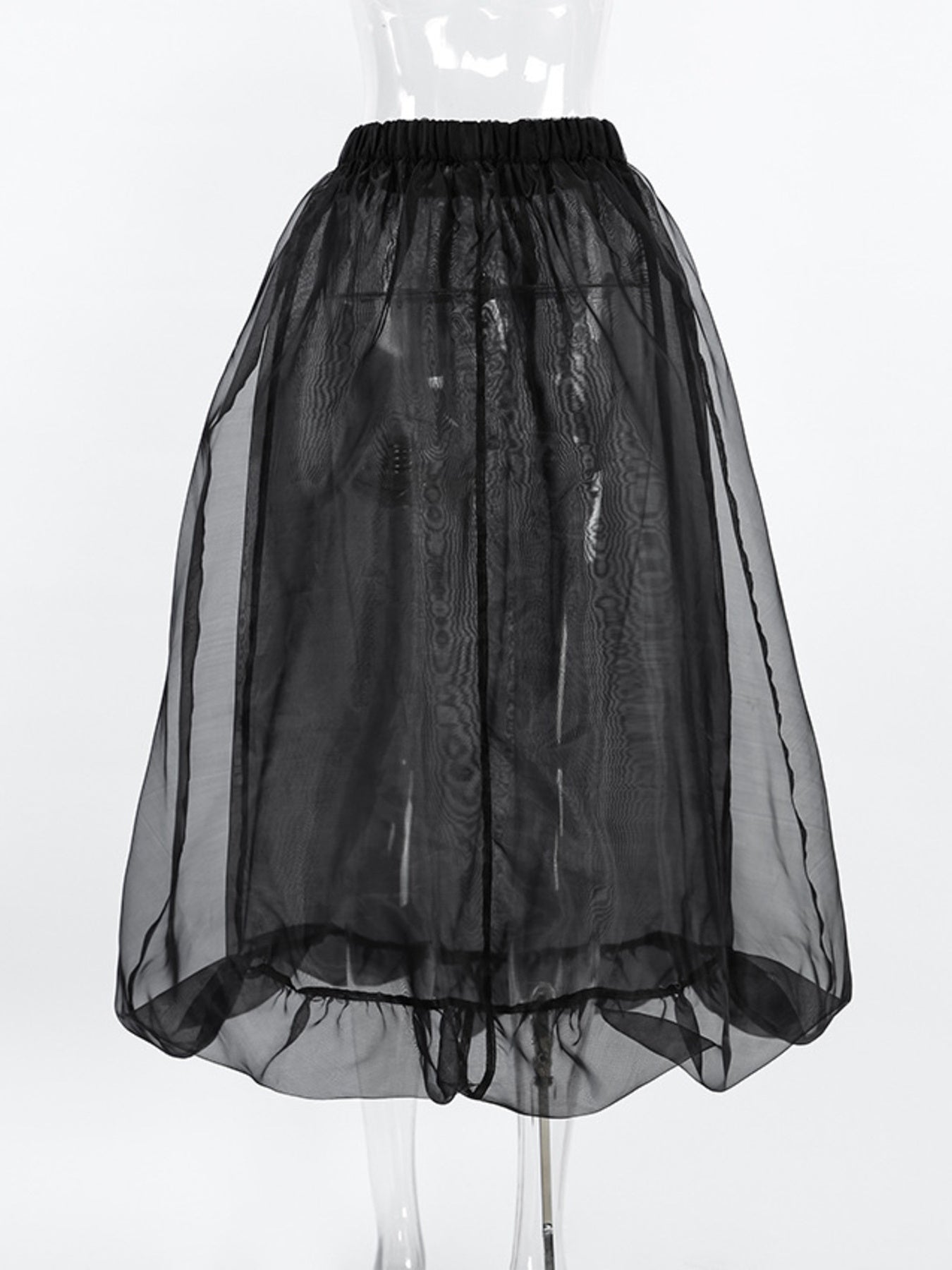 Elastic Waist Flowy Skirt - cas7m