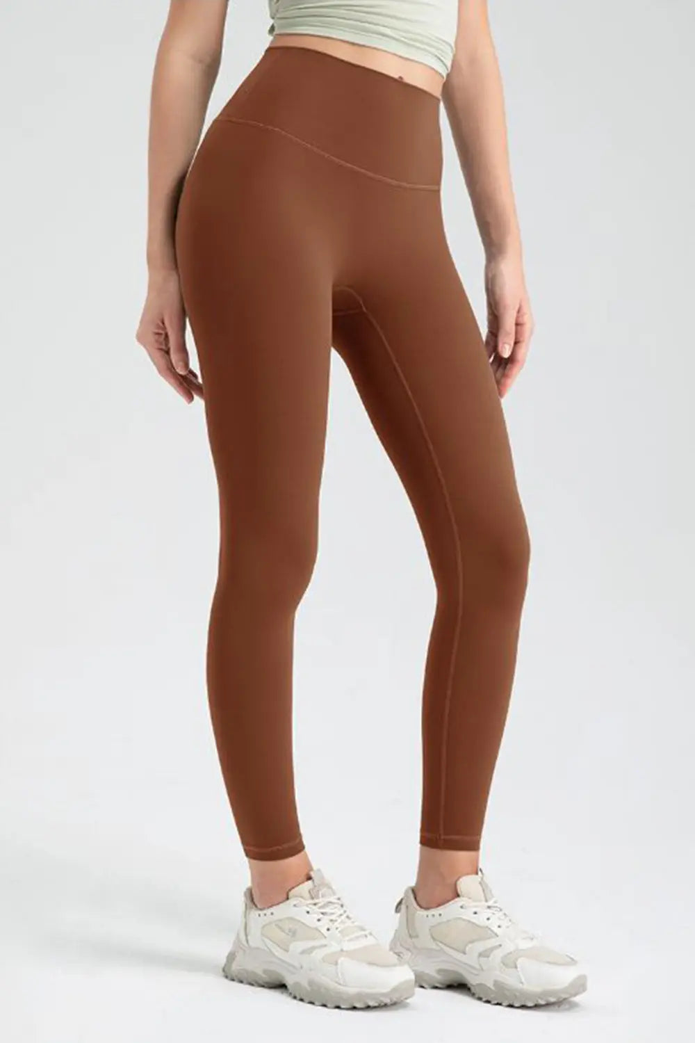 Wide Waistband High Waist Sport Leggings - cas7m