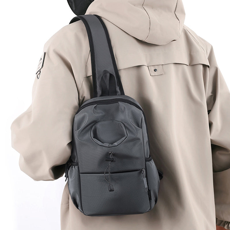 Men's Oxford Cloth Splash-proof Shoulder Crossbody Chest Bag - cas7m