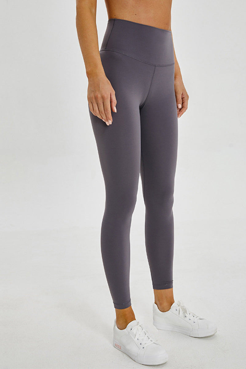 Millennia Wide Seamless Band Waist Sports Leggings - cas7m