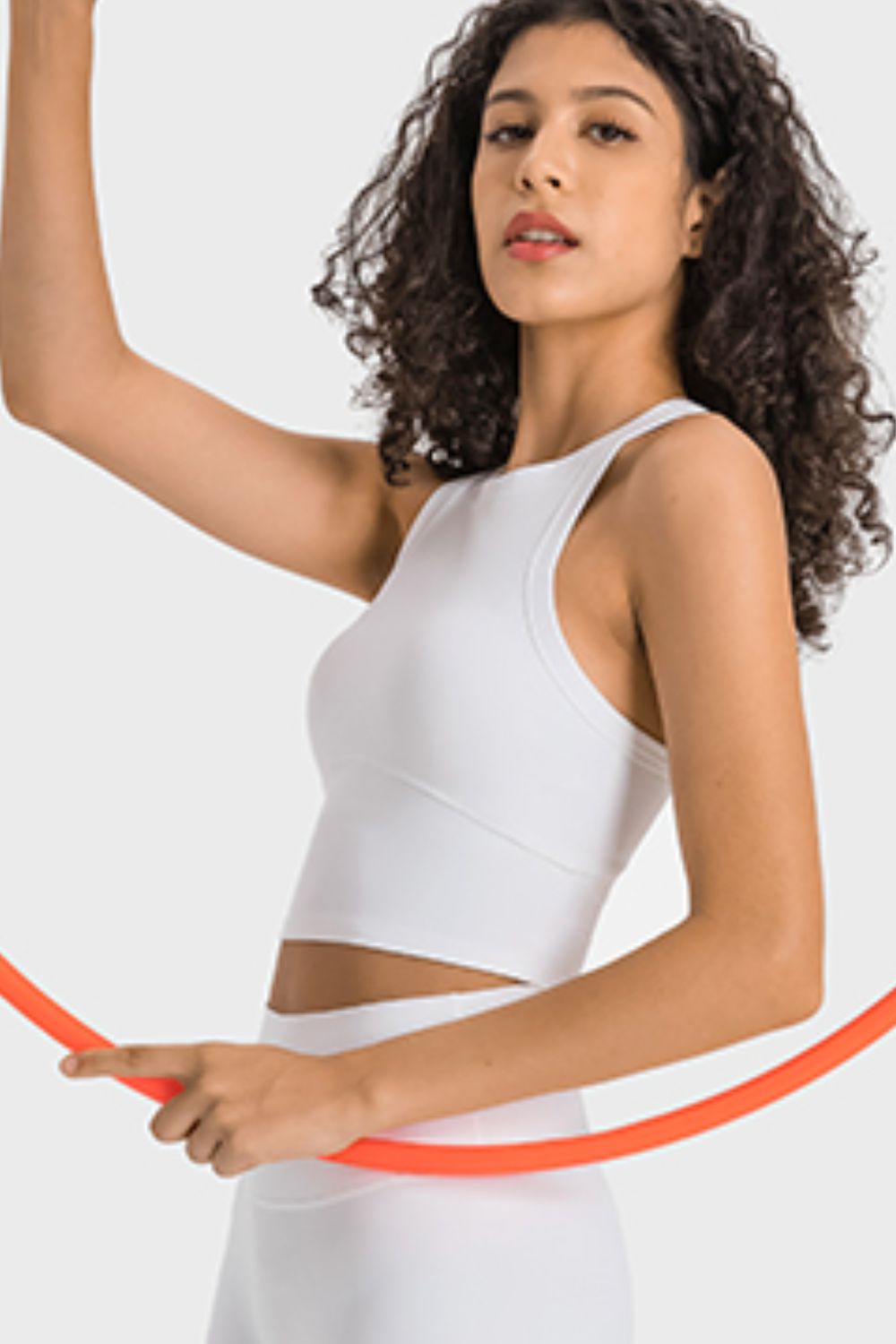 Millennia Racerback Cropped Sports Tank - cas7m