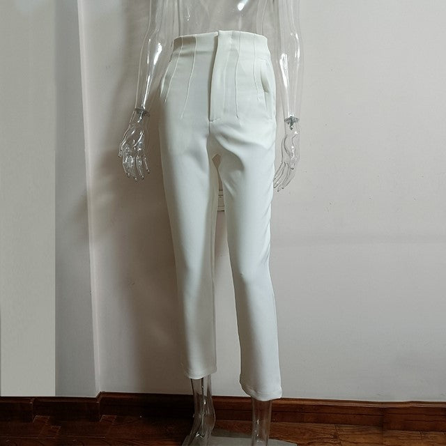 Women's Casual Fashion Straight Leg Pants - cas7m