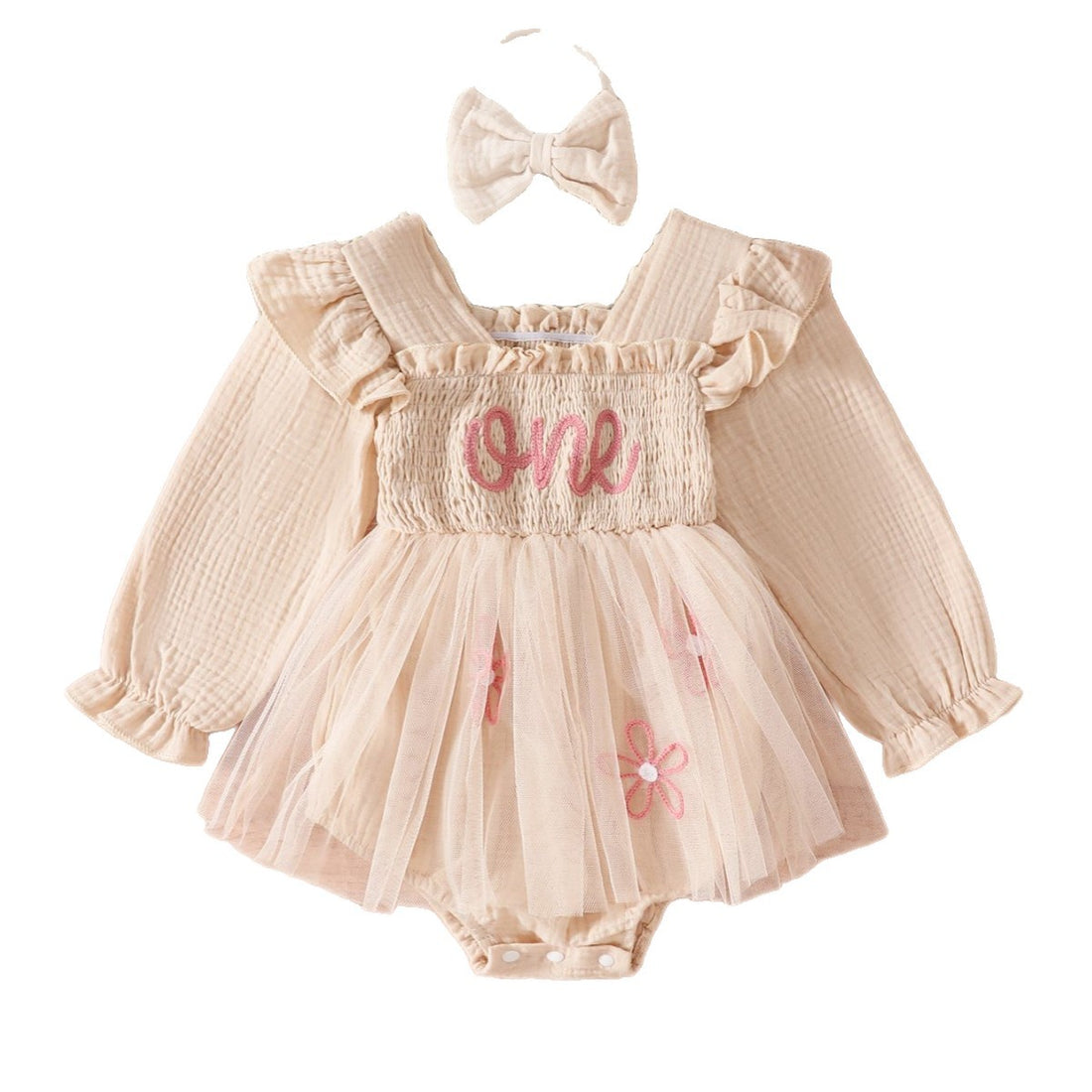 Girls Birthday Romper Short Crawling Outfit Or Dress - cas7m