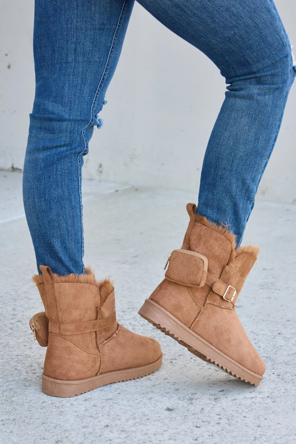 Forever Link Plush Thermal Flat Boots - cas7m