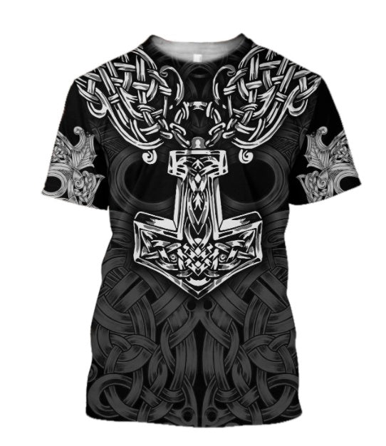 Digital 3D Printed Pullover Hoodie Fashion Hoodie - cas7m