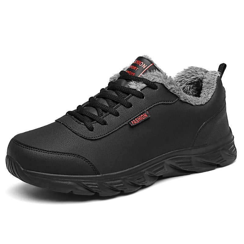Men Sneakers Winter Warm Sports Shoes With Plush - cas7m