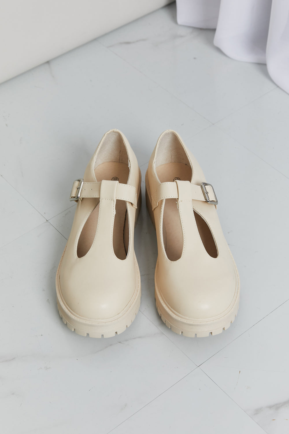 Forever Link Faux Leather Platform Mary Janes - cas7m