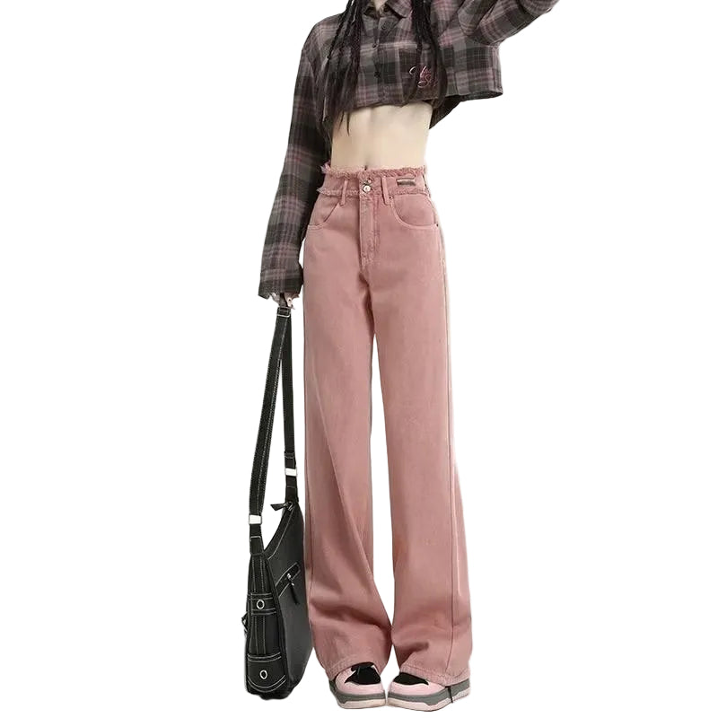 2023 Spring Women's High-Waist Wide-Leg Jeans
