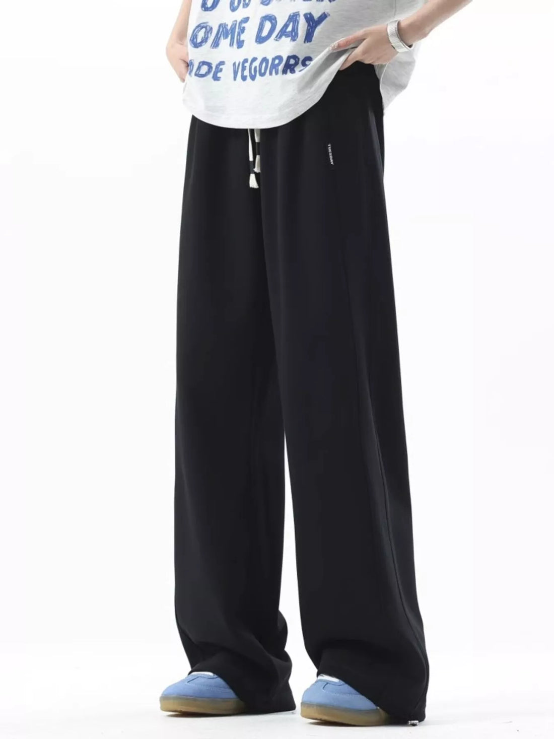 Men's Plus Size Loose Fit Drawstring Sweatpants - cas7m