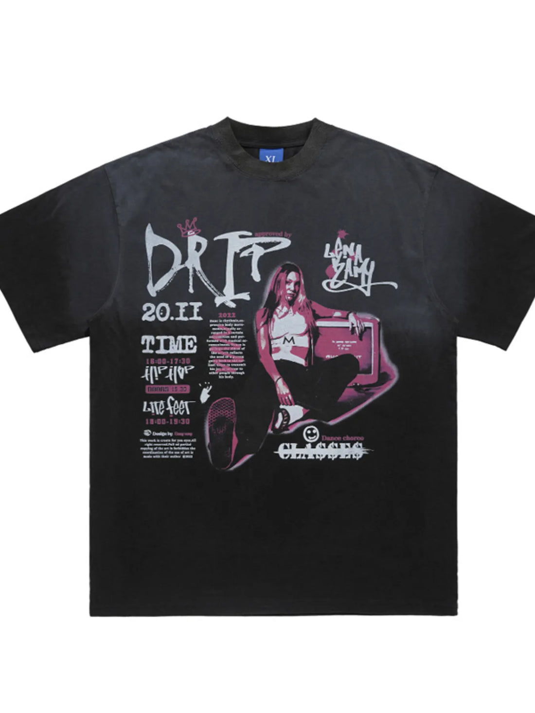 Men's Graphic Short Sleeve Vintage Wash T-Shirt - cas7m