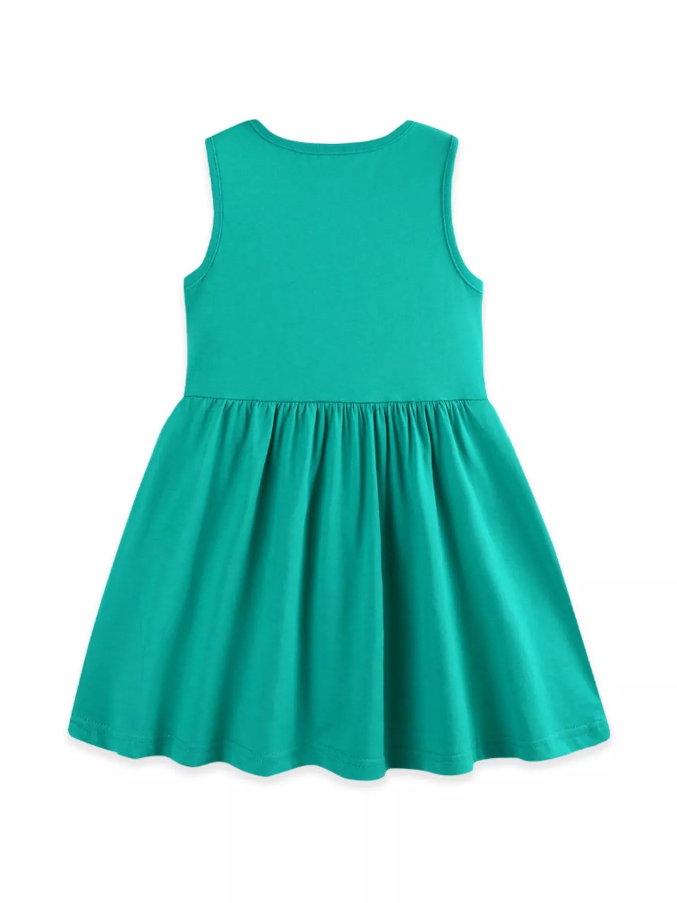 Children's Sleeveless Embroidered Casual Dress - cas7m