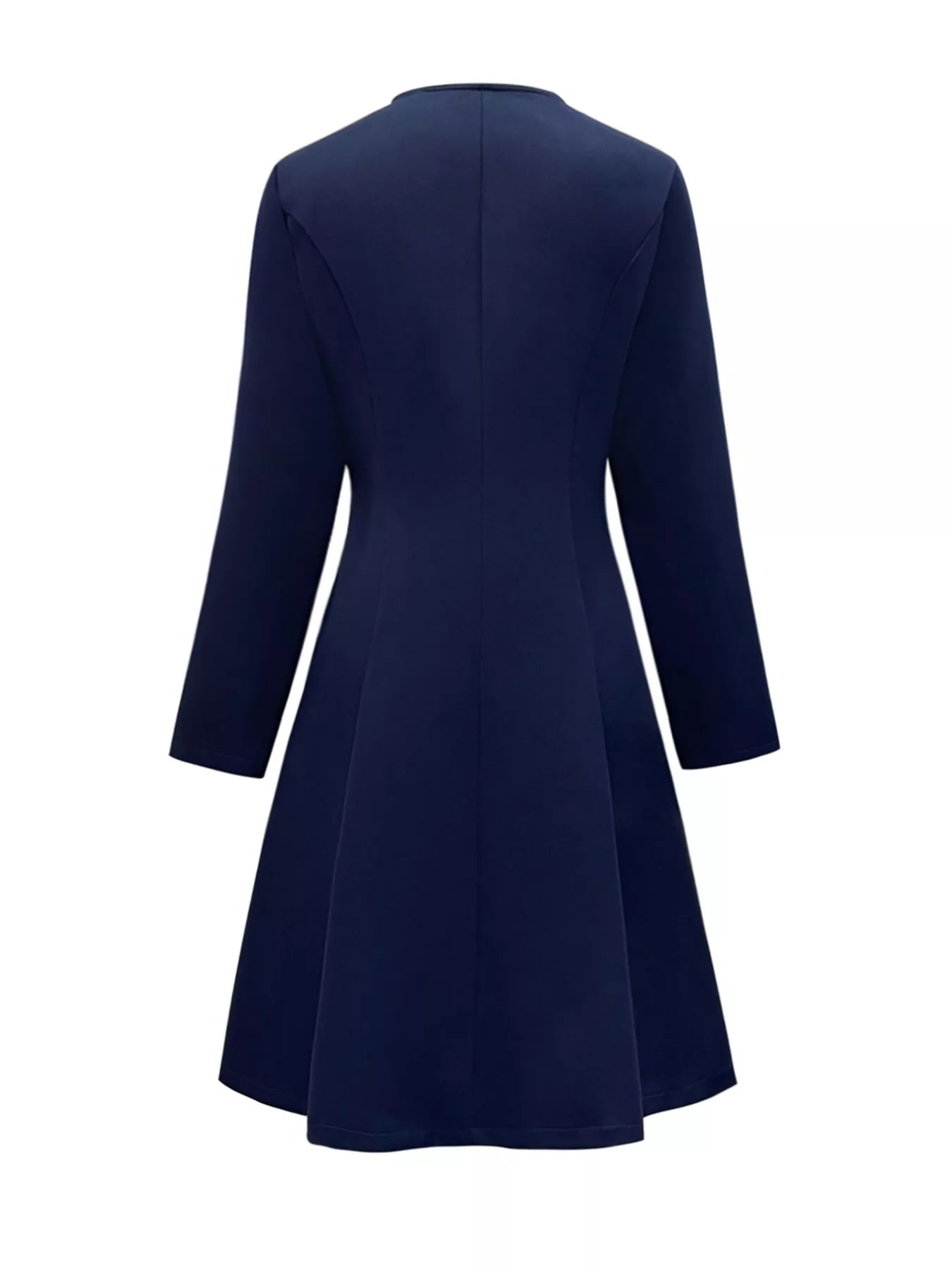 Button-Front A-Line Dress - cas7m