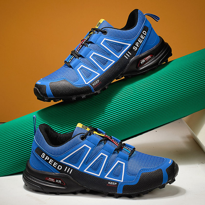 Summer Hiking Shoes Outdoor Shoes Men's Super Lightweight Breathable Shock Absorption Off-road Trekking Shoes - cas7m
