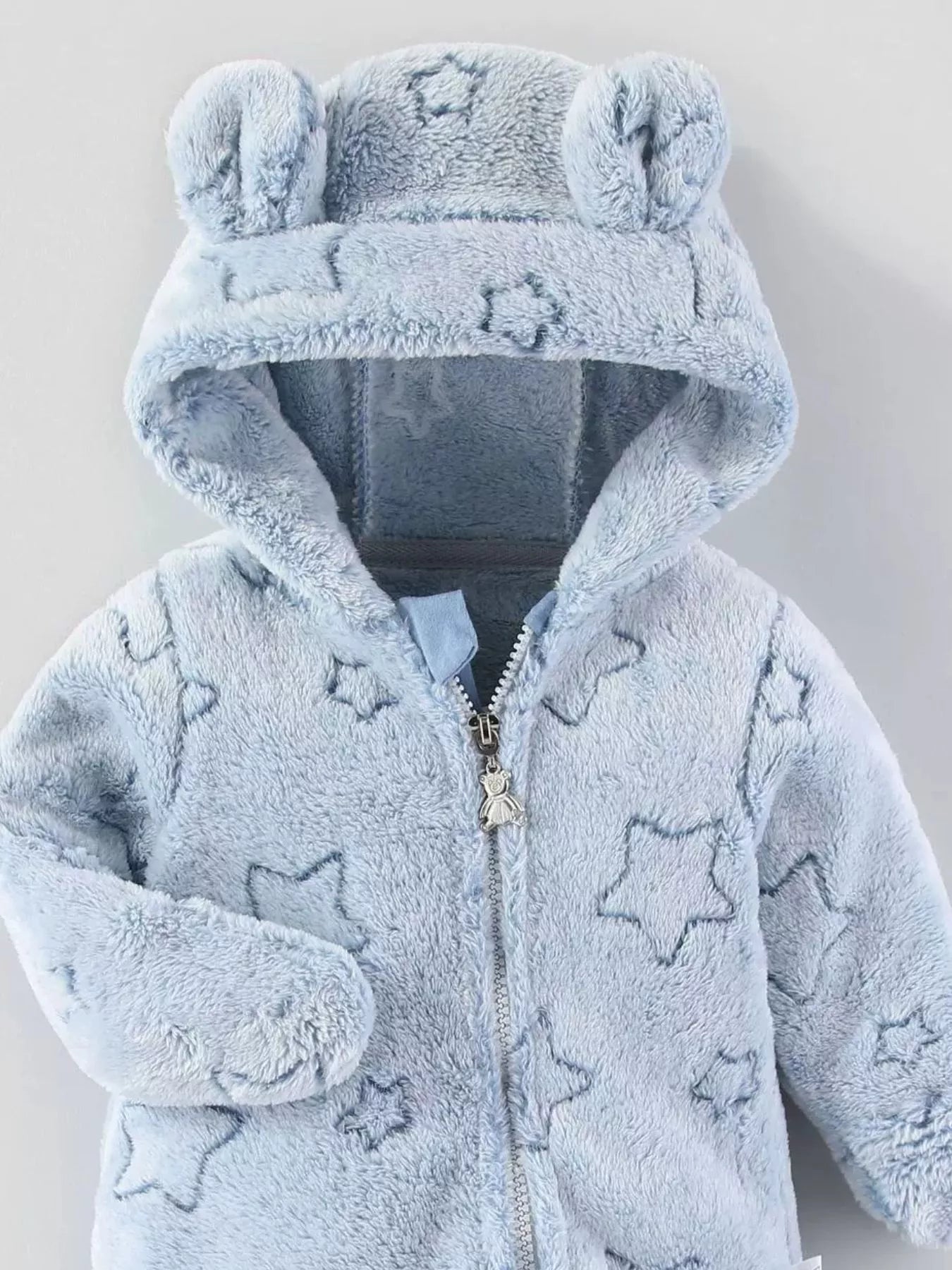 Children's Plush Hooded One-Piece - cas7m