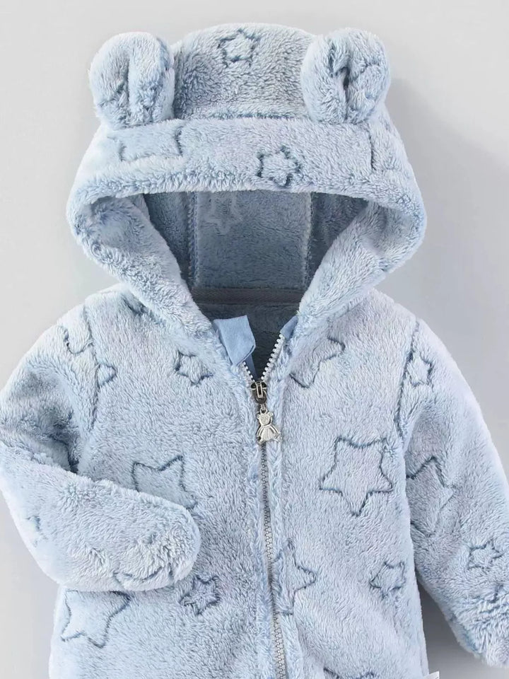 Children's Plush Hooded One-Piece - cas7m