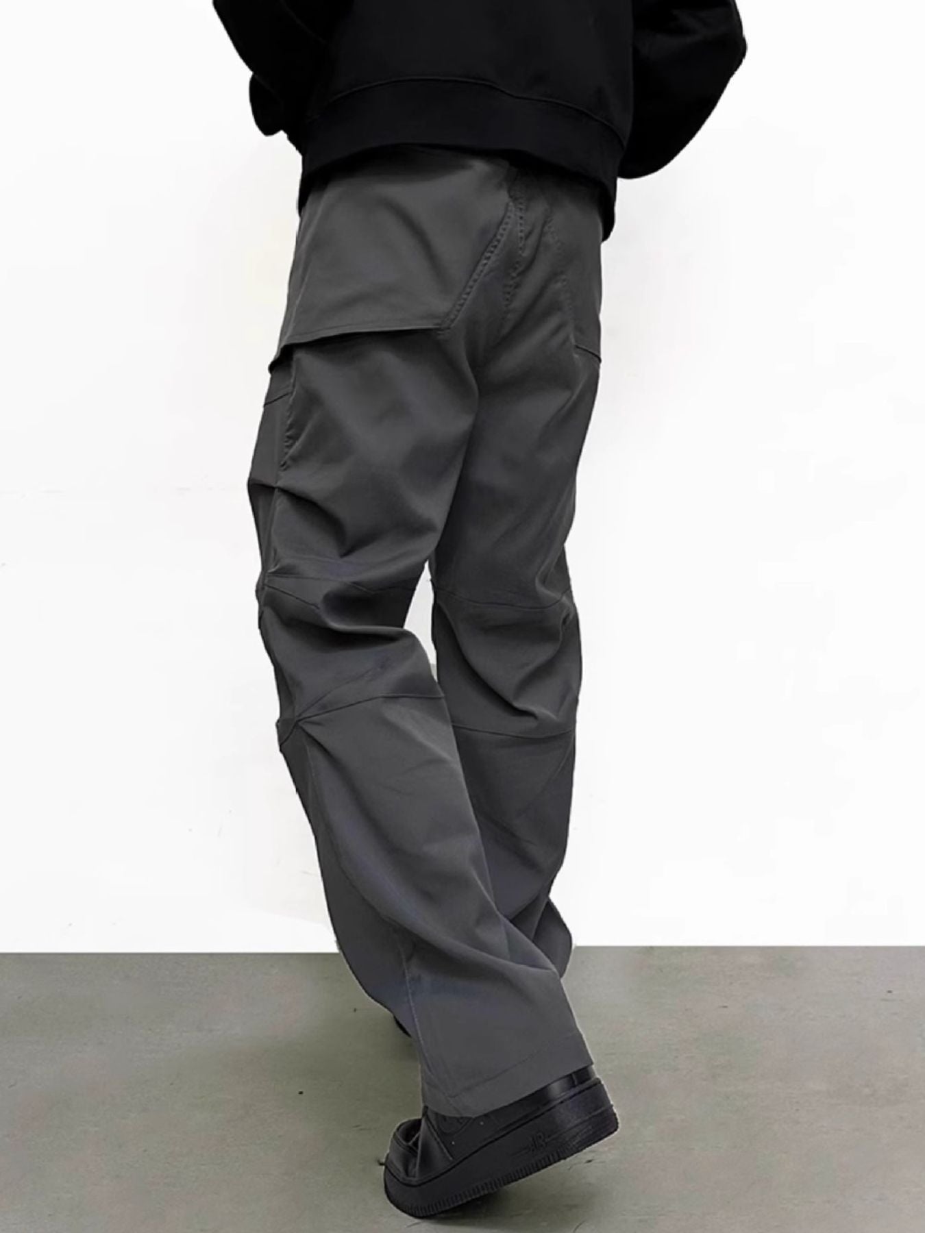 Men's Plus Size Slim Fit Pants with Pockets - cas7m