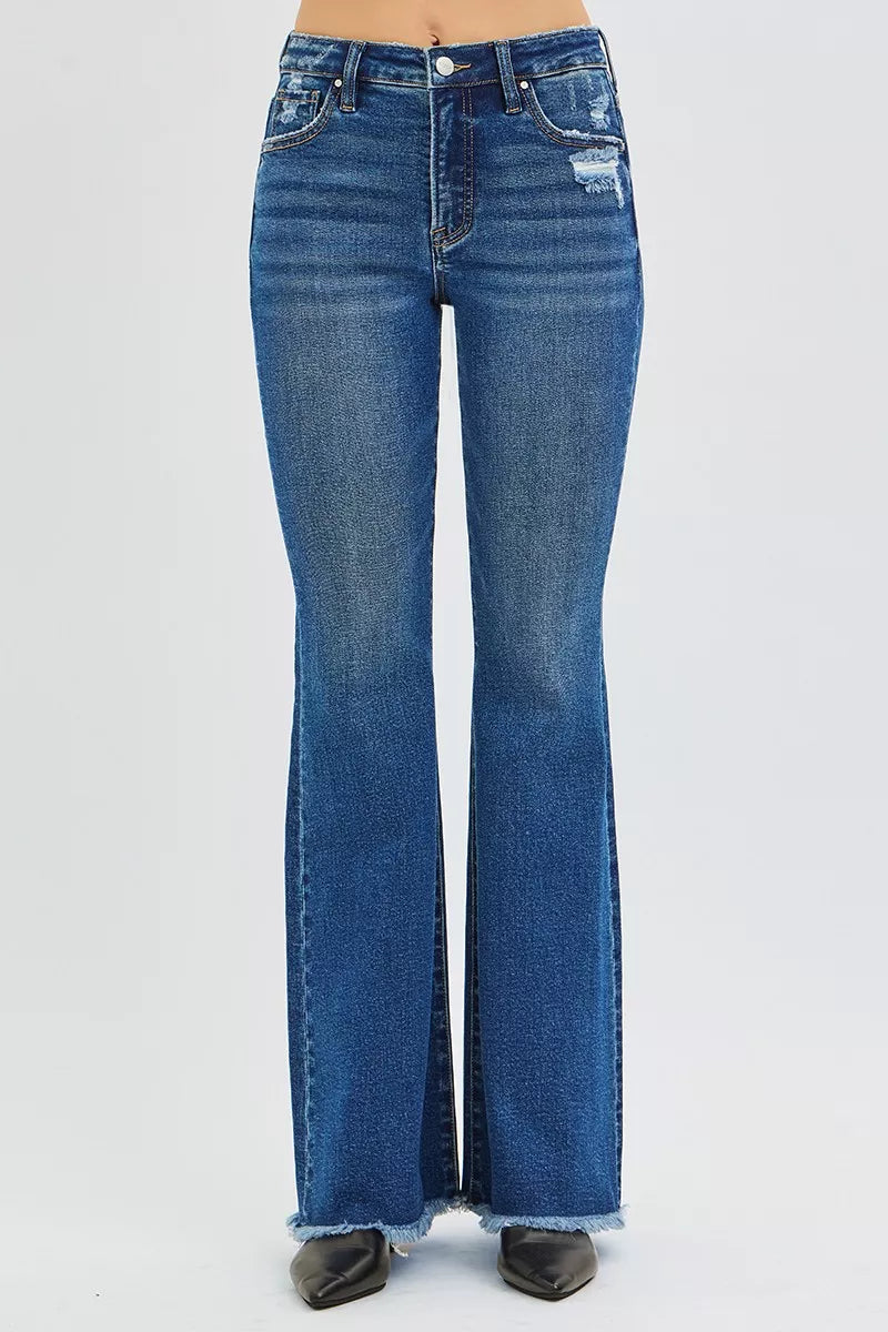 RISEN High Rise Flare Jeans - cas7m