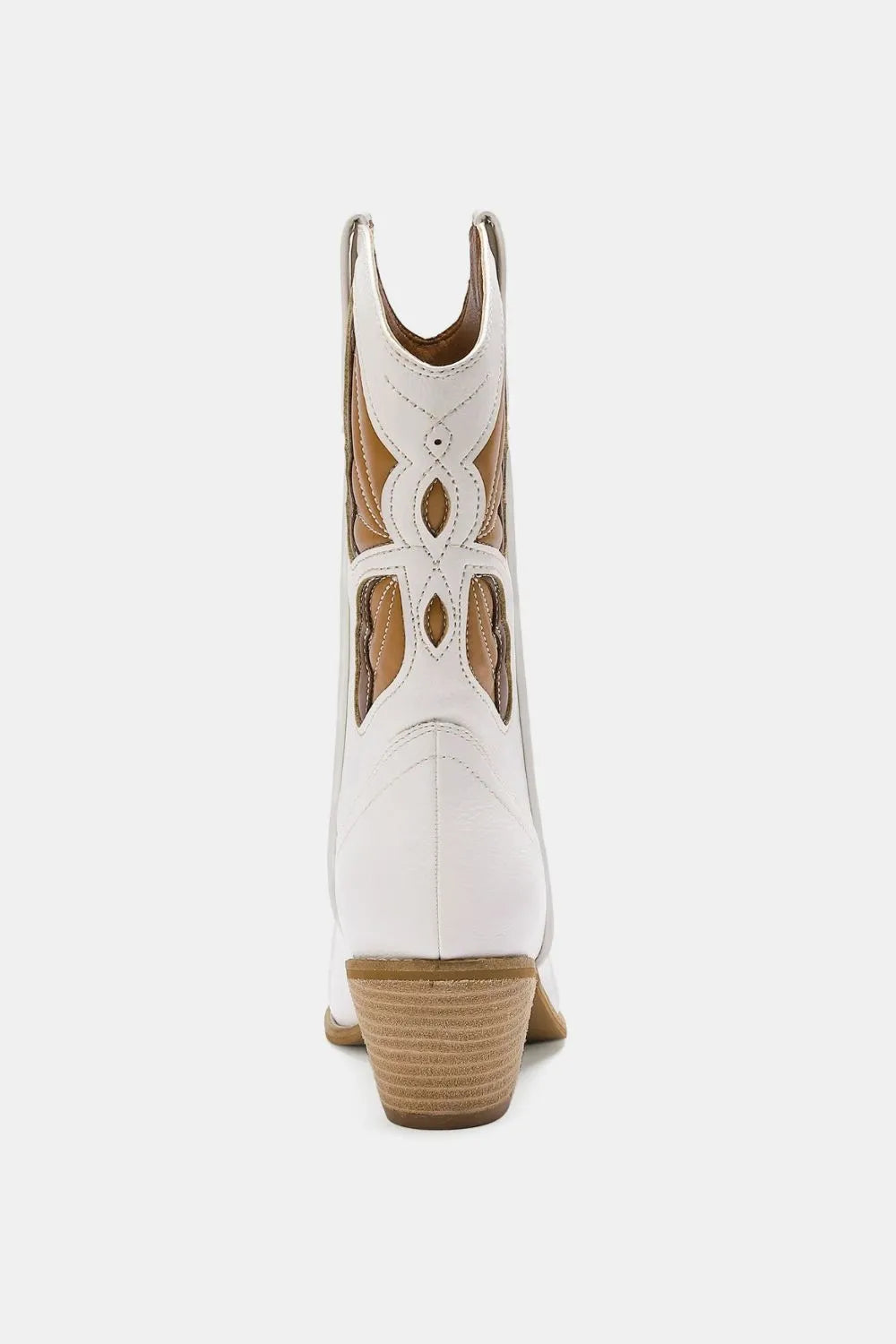 Beast Fashion Butterfly Cut Detail Point Toe Boots - cas7m