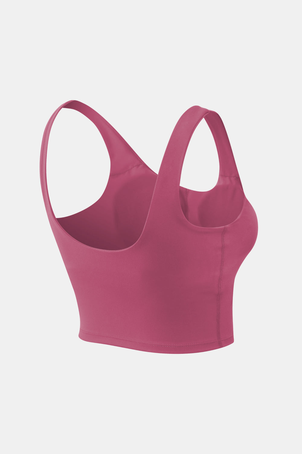 Cropped Scoop Neck Active Tank Top - cas7m