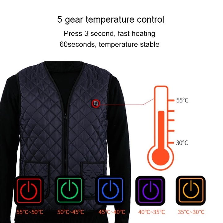Smart Bluetooth Thermostat Heating Vest Warm Vest - cas7m