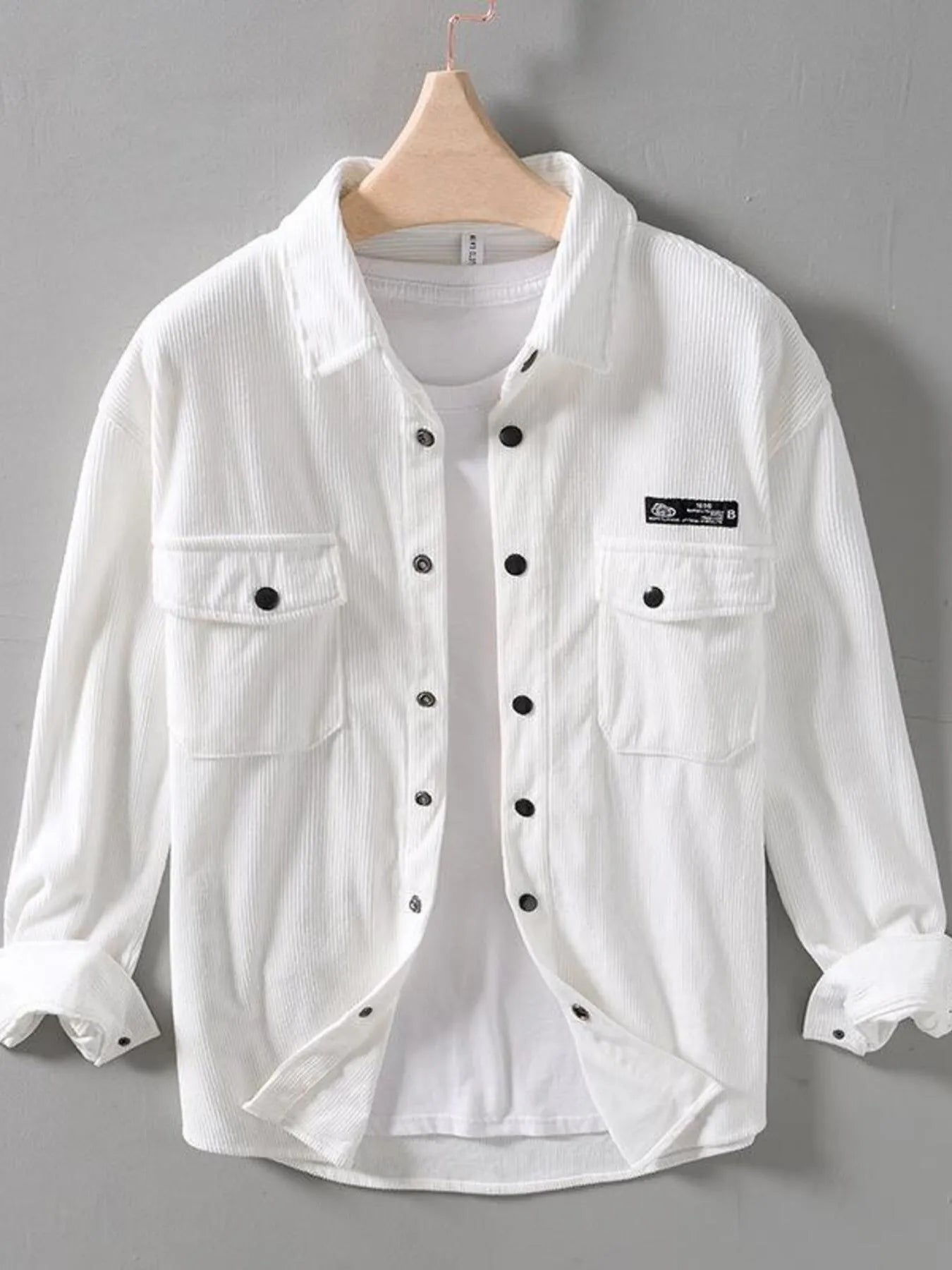 Men's Button Up Long Sleeve Shirt - cas7m